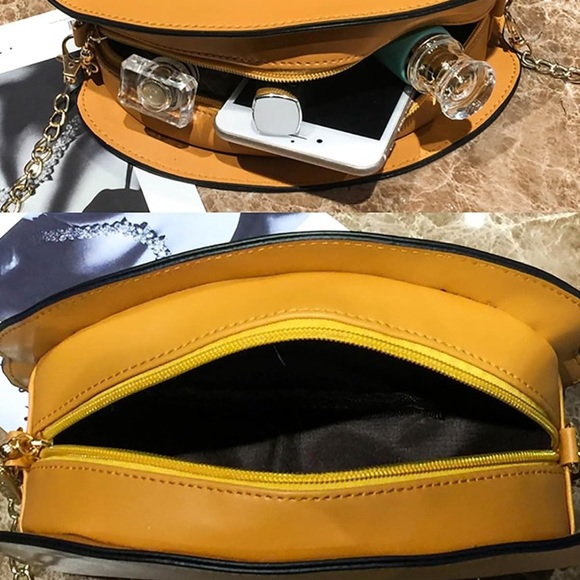 Cheeseburger Crossbody Funny Food Long Chain Purse - Picture 7 of 8